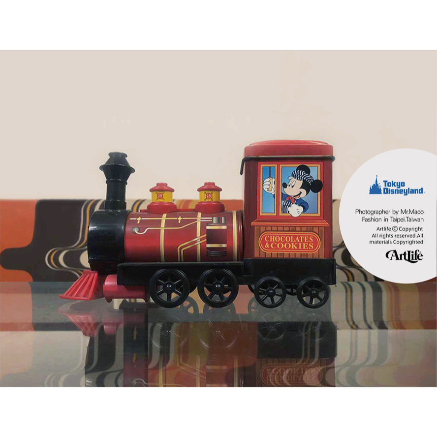 Artlife ㊁ 東京ディズニー 25周年 ウエスタンリバー鉄道 鉄缶 機関車 東京迪士尼 米奇 火車