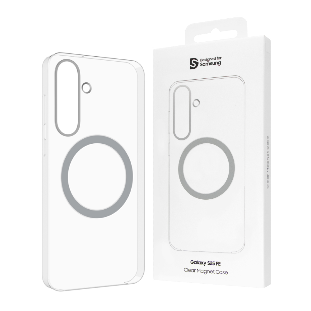 Samsung 三星原廠官方 Galaxy S25 FE 透明磁吸保護殼【盒裝】GP-FFS731