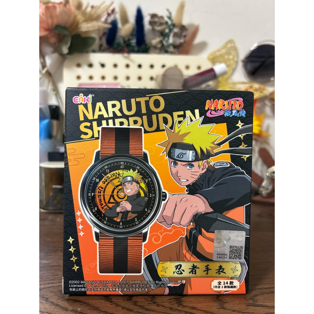 ［現貨秒出］正版EAKI火影忍者 疾風傳手錶盲盒 旗木卡卡西 漩渦鳴人 宇智波佐助 宇智波鼬 生日禮物 學生兒童手錶