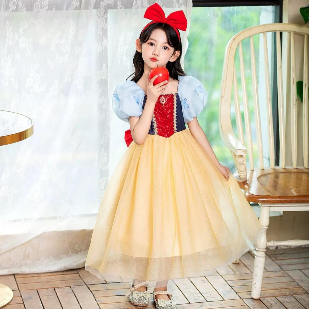 現貨白雪公主禮服 白雪公主現貨 現貨白雪公主 現貨萬聖節 萬聖節現貨 小童連身裙