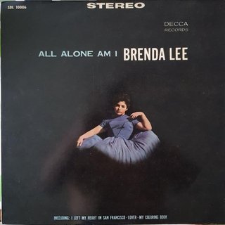 1963年 日版12吋LP 黑膠唱片 Brenda Lee – All Alone Am I
