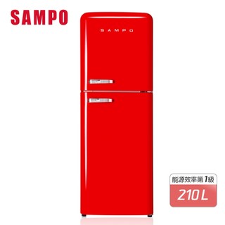 【SAMPO聲寶】210公升變頻雙門冰箱 SR-C21D(R)✔基本安裝✔舊機回收