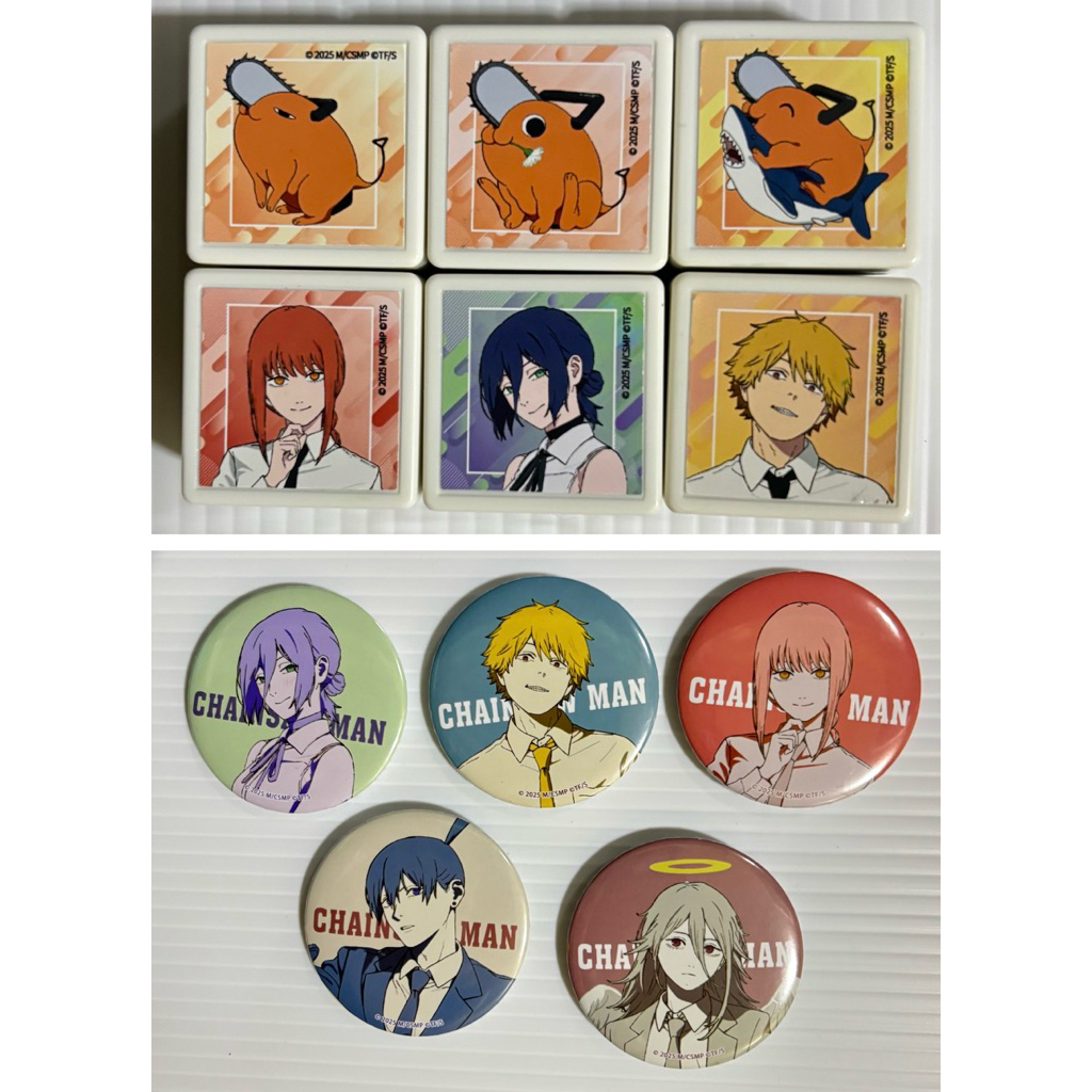 鏈鋸人 劇場版 扭蛋 胸章 徽章 印章 蕾潔篇 電影 扭蛋機 痛包 快閃 限定 電次 蕾潔 瑪奇瑪 早川秋 天使惡魔