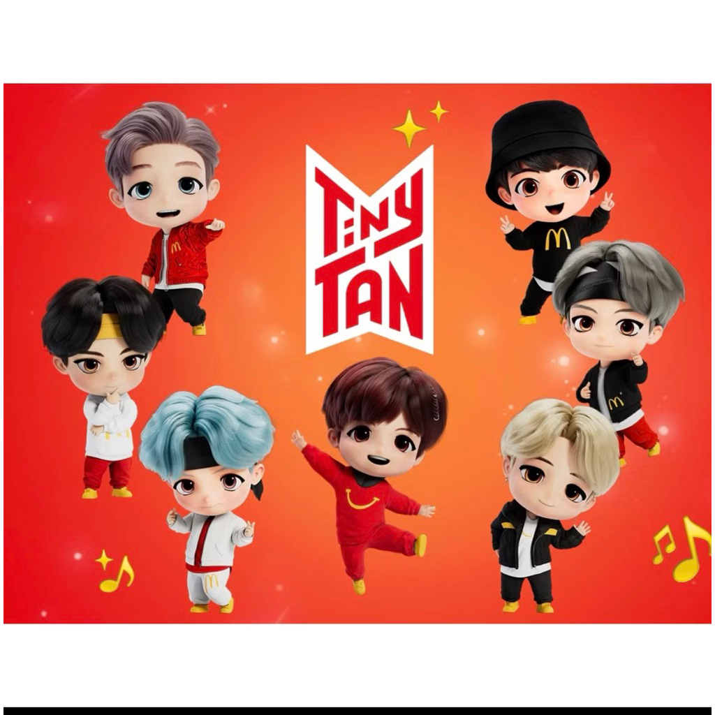 Mcdonalds 麥當勞 X 聯名 TinyTAN   盲盒 公仔 BTS 防彈少年團成員