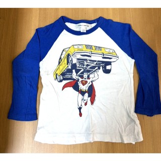 二手良品，BABY GAP，幼兒童裝，超人superman，薄長袖，T恤，二手價50元