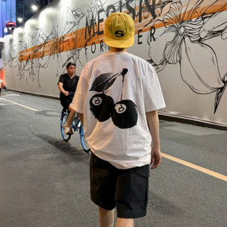 多色可選 Stussy 24SS Cherries Tee 櫻桃8球logo 美式復古T恤 男女同款 Stussy T恤
