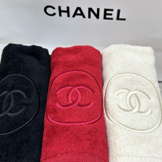 木浪代購🌊 有貨🔥香奈兒 Chanel 毛巾 手帕 三件組 擦手巾 刺繡 送禮 情人節 專櫃 雙c 出國必備 搭機