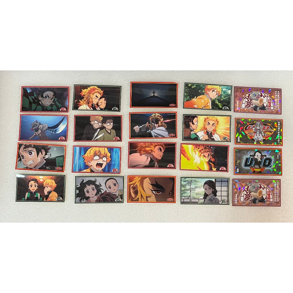 【全新】日版 鬼滅之刃 どん兵衛 UFO 日清食品 貼紙 迷你貼紙 煉獄杏壽郎 炎柱 炭治郎 善逸 伊之助 魘夢 猗窩座