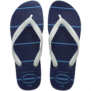 HAVAIANAS 哈瓦仕 人字拖 深藍白 線條 基本款 拖鞋 中性 41485870555