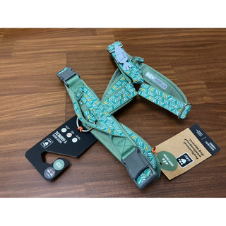 芬蘭 Hurtta Razzle Dazzle Y型胸背帶 ECO/森林綠