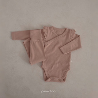 Peekaboo Laura荷葉折邊寶寶套裝｜寶寶包屁衣 寶寶衣服 嬰兒衣服 小孩衣服 寶寶帽子 韓國童裝