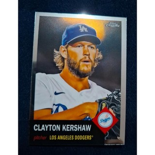 MLB 2022 Topps Platinum [Clayton Kershaw] 書僮 金屬卡 印刷簽