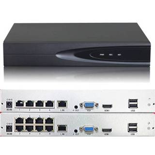 H.265新型壓縮 POE NVR 簡易安裝 IP Cam 手機監看 1080P 主機 4K 4口8口 數位網路監控