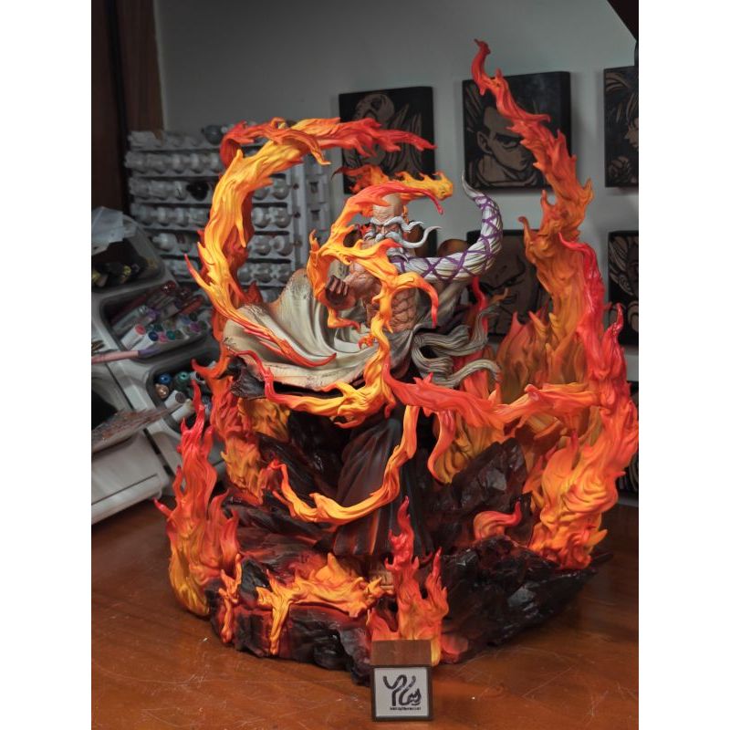 【請問你掉的是哪個老婆】預購商品 10月份 極境&AC 收藏級雕像系列 火拳雙骨老頭 山本元柳齋重國 死神