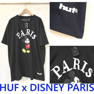 BLACK全新HUF x DISNEY巴黎限定PARIS米奇米老鼠MICKEY短T
