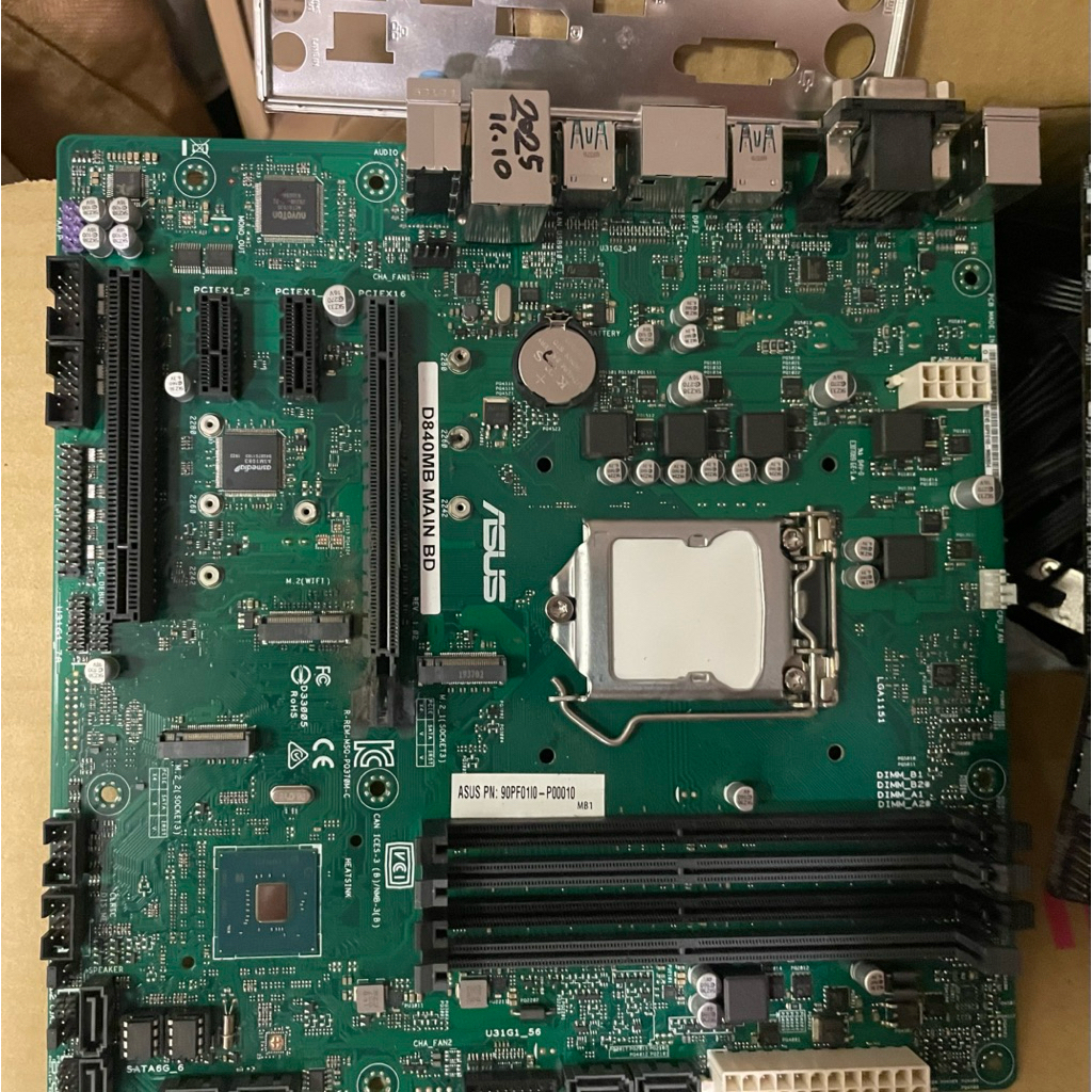 華碩9代主機板 Asus D840MB Main BD
