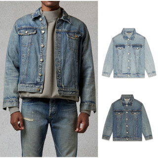 Essentials Dark Indigo Denim Trucker Jacket 牛仔外套