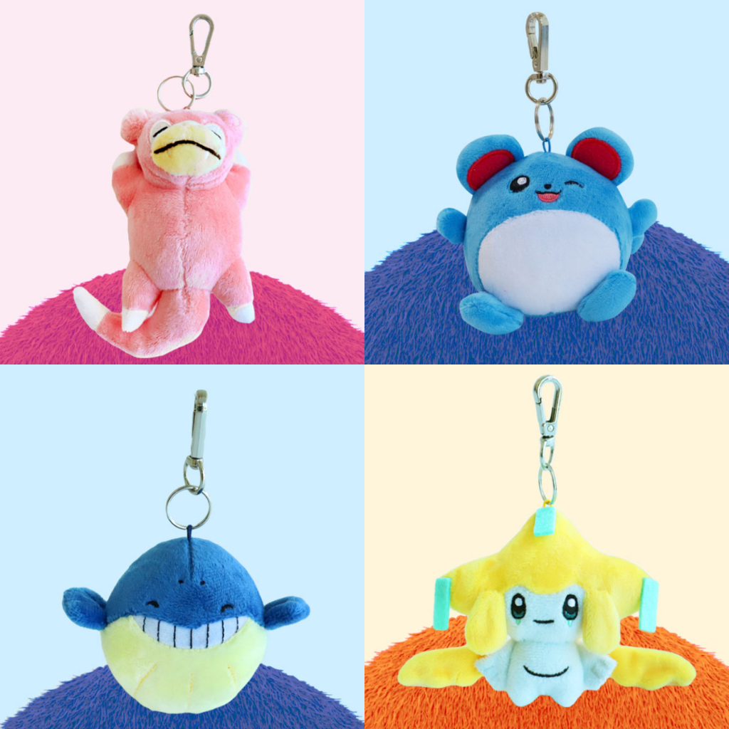 【現貨】 韓國正版 寶可夢 呆呆獸 瑪力露 吼吼鯨 基拉祈 娃娃吊飾 吊牌 雷射標籤