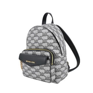 正品Michael Kors MAISIE PVC迷你黑色滿版二合一後背包(美國Outlet）
