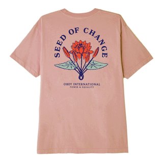 OBEY Seed Of Change - Piement Pink T恤