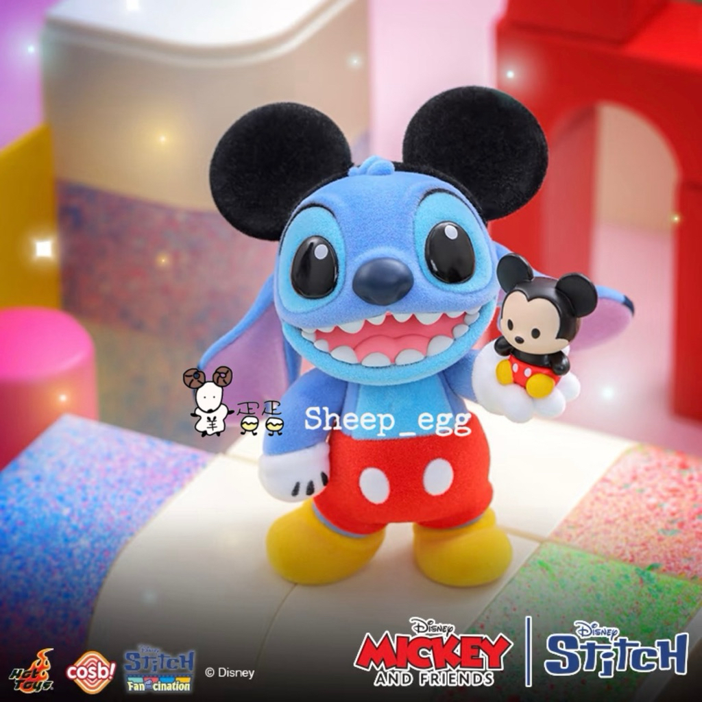 『現貨』羊蛋蛋 盒玩 正版 迪士尼 星際寶貝 史迪奇 米奇與好友 狂熱 迷你珍藏 Q版 人偶 COSBI系列 盲盒 盲抽