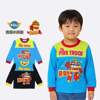 POLI 波力 男童細絨長袖 /現貨正版 POLI 長袖 上衣 男童長袖 童裝 POLI長袖 POLI童裝 P4208