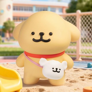 線條小狗 結伴出行存錢筒(小金毛款)—盒損