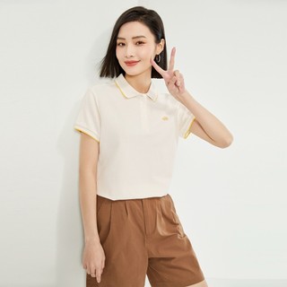 GIORDANO 網路獨家款 女裝涼感冰氧酷小刺繡短袖POLO 05314387