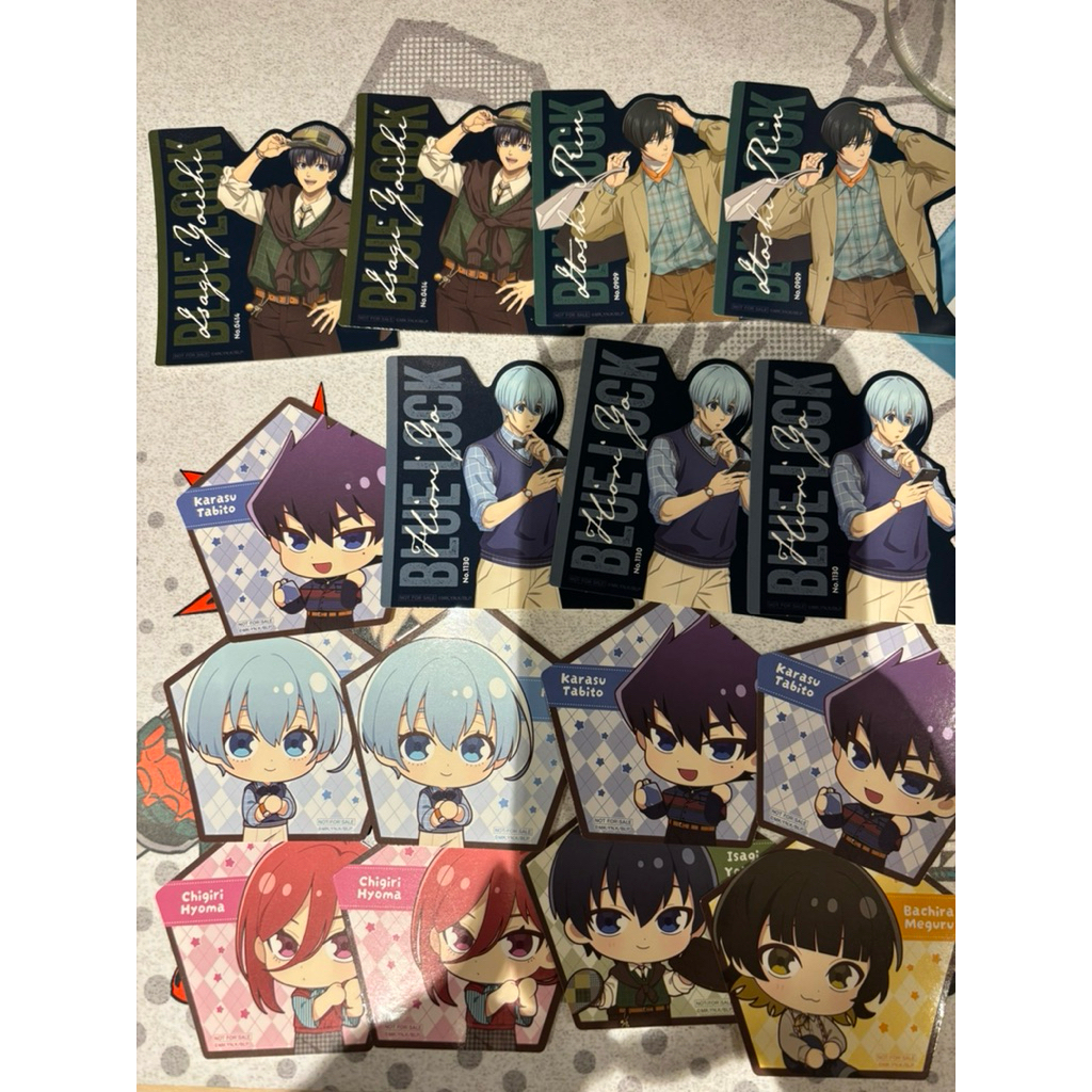 藍色監獄 藍監 涉谷快閃店 限定抽賞 貼紙 糸師凜 潔世一 蜂樂 千切 冰織羊 烏旅人 正版商品 日版