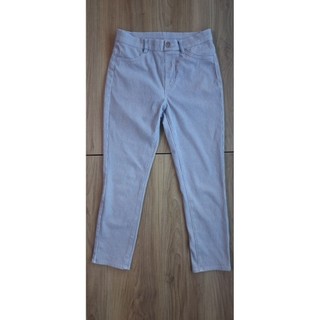 Uniqlo條紋小直筒褲(M)