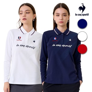 【LE COQ SPORTIF 法國公雞】吸濕排汗長袖POLO衫-女款-3色可選-LWW22041