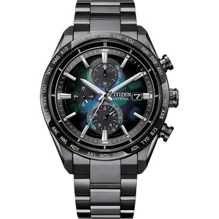 CITIZEN 星辰 100週年限量宇宙幻彩 鈦金屬光動能電波手錶AT8286-65E