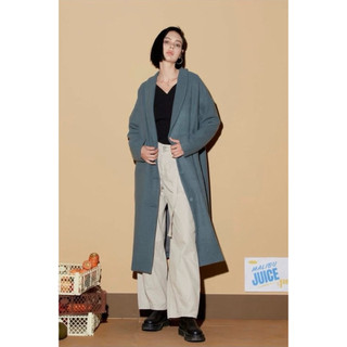 全新 現貨 SISJEANS 專櫃品牌 百貨專櫃品牌 霧霾藍排釦毛料大衣 長大衣 現貨快速出貨🚚