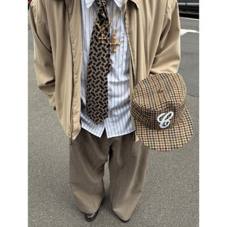WBI 25SS Houndstooth-HP-01 千鳥格 打摺 西裝褲