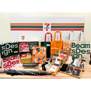 7-11 × Beams聯名托特包 Beams襪子 收納袋 購物袋 毛巾