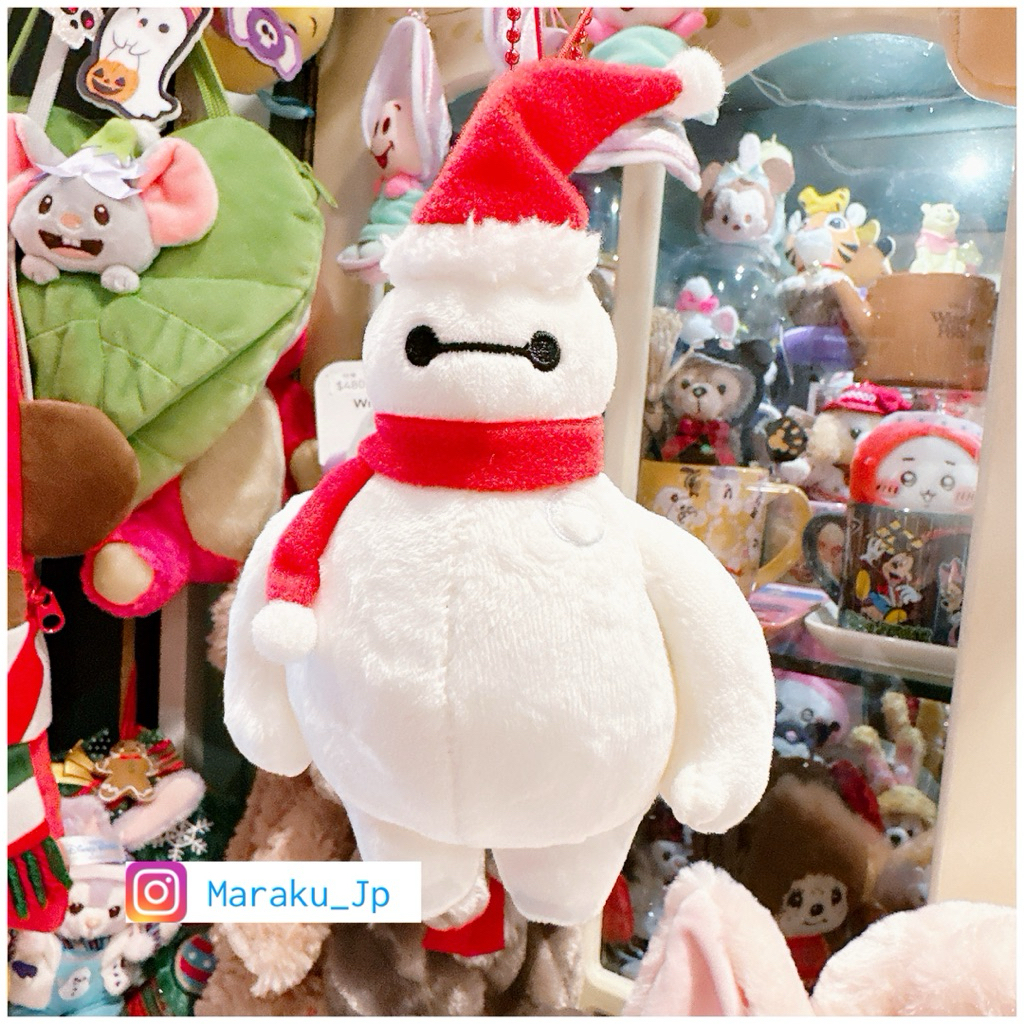 絕版品🇯🇵日本迪士尼樂園限定 Baymax 大白 杯麵 聖誕老公公 娃娃 吊飾 鑰匙圈 聖誕節🎄［魔樂町JP日貨🎪］