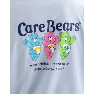 Arnold Palmer x Care Bears 小雨傘 彩虹熊 印花中性款聯名寬鬆長袖大學-天空藍