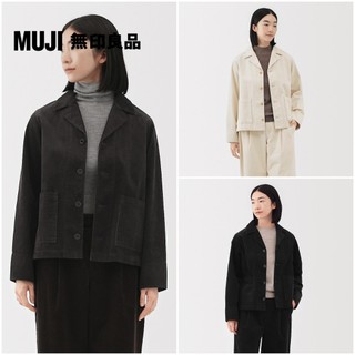 【MUJI 無印良品】女吉貝木棉混燈芯絨外套