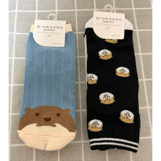 GIORDANO 長襪 水獺長襪 giordano essentials 中長襪（一組兩雙）