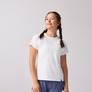 【BROOKS】女 Luxe 短女袖上衣 純粹白 (221659100)