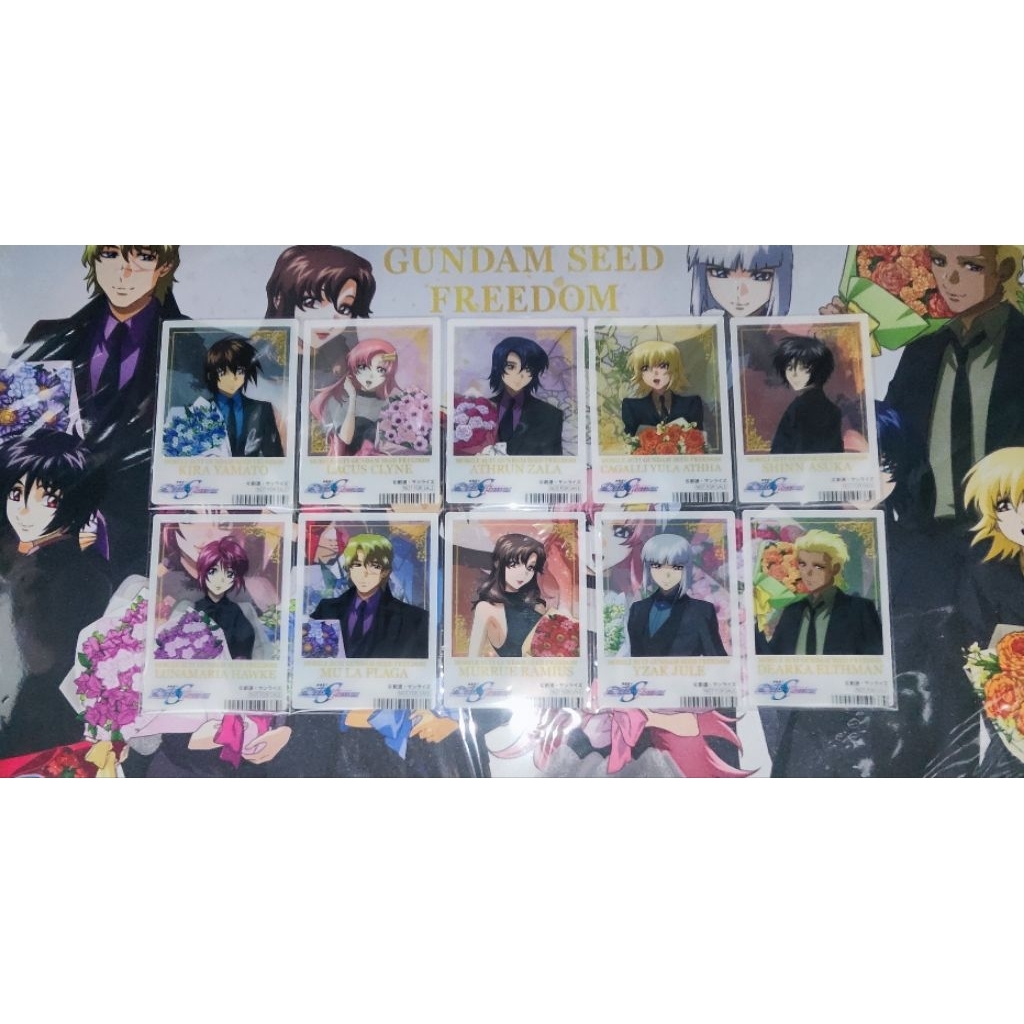 【現貨】日版 機動戰士 鋼彈 SEED FREEDOM 劇場版 煌 拉克絲 阿斯蘭 卡佳里 花束樣式 角色透明卡
