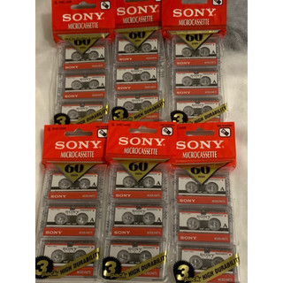 全新品日本製早期微型Sony小卡帶/微型小錄音帶/空白錄音帶/3捲價