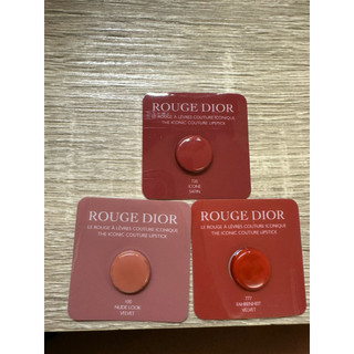 DIOR 專櫃小樣 唇膏試色卡 粉底液 潔顏慕斯 精華
