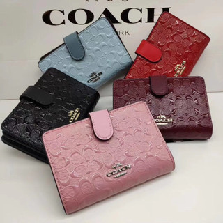 ✨［5色］COACH 美國outlet款/浮雕C女用中夾