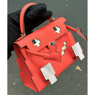 💗愛馬仕 hermes kelly doll picto 馬賽克娃娃 德州粉 沒有配鱷魚書包