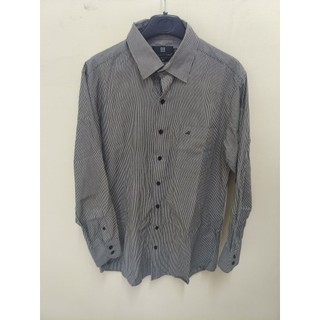 （二手）MANHATTAN長袖條紋襯衫-16號