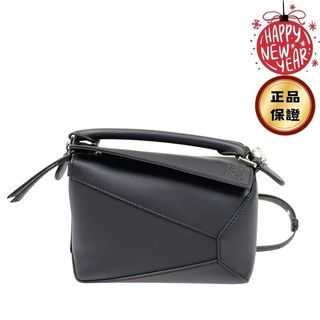 Loewe 經典小牛皮 迷你 Edge Puzzle包 黑色