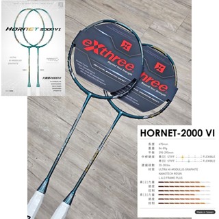 台灣製！大黃蜂《典將羽球》EXTHREE 超力 HORENT 2000 VI 六代 大黃蜂