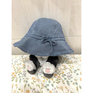 Uniqlo baby防曬抗UV漁夫帽 條紋/千鳥格