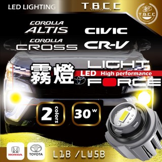 [TBCC]L1B/LW🔴汽車霧燈 🔴專用車燈 TOYOTA HONDA 本田 豐田 雙色 LED 28W ACW617
